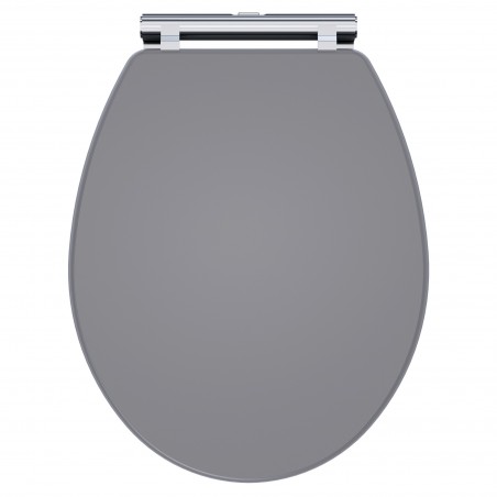 Classique Soft Close Wooden Toilet Seat - Satin Grey
