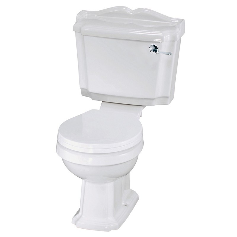 Legend Close Coupled Toilet Pan with Cistern and Toilet Seat