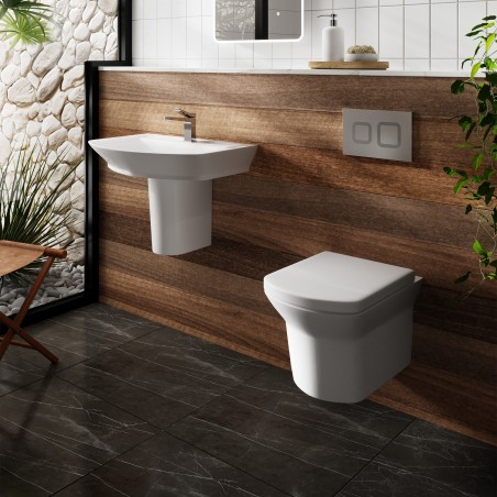 Maya Wall Hung Toilet Pan & Soft Close Seat