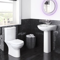 Lawton Compact Toilet Pan and Cistern - Insitu