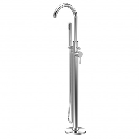 Aztec Freestanding Bath Shower Mixer with Kit - Chrome