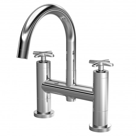 Aztec Deck Mount Bath Filler - Chrome