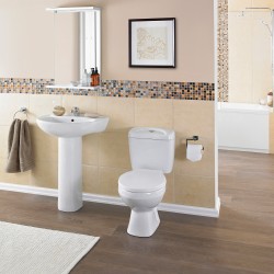 Melbourne 550mm 1 Tap Hole Basin & Pedestal - Insitu