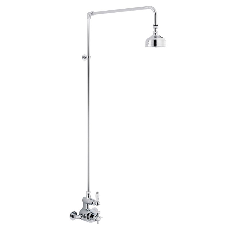 Edwardian Twin Thermostatic Shower Valve & Rigid Riser