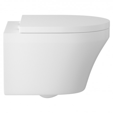 Luna Wall Hung Toilet Pan and Soft Close Toilet Seat