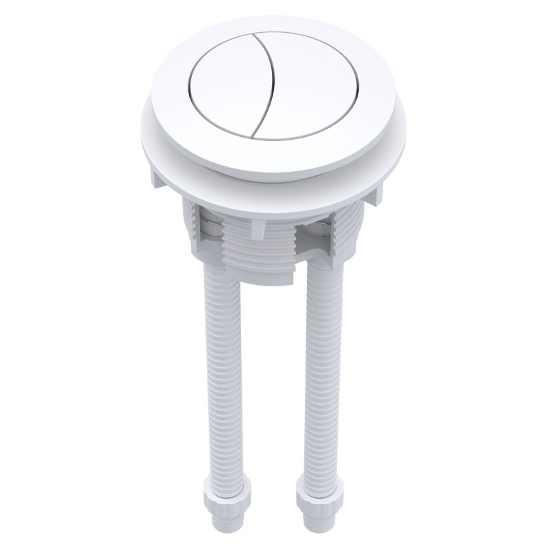 Matt White Cistern Push Button