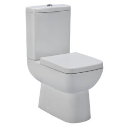 Ambrose Compact Semi Flush to Wall Toilet Pan and Cistern