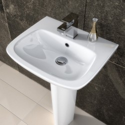 Ambrose 500mm Basin & Pedestal - Insitu