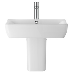 Arlo 550mm Basin with 1 Tap Hole and Semi Pedestal
