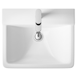 Arlo 550mm Basin with 1 Tap Hole and Semi Pedestal
