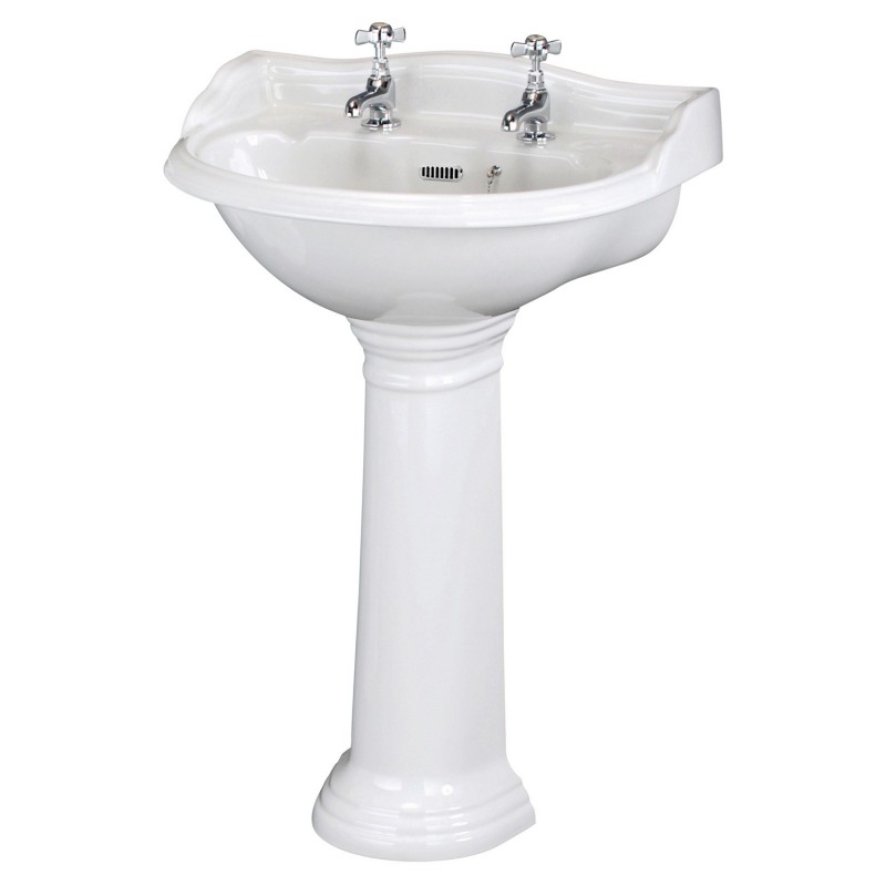 Chancery 500mm 2 Tap Hole Basin & Pedestal Chancery 500mm 2 Tap Hole Basin & Pedestal