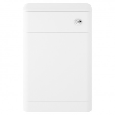 Solar Pure White 550mm x 200mm Toilet Unit