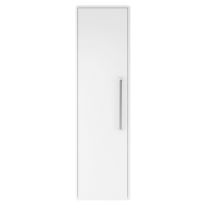 Solar Pure White 1400mm x 350mm Tall Wall Hung Storage Unit