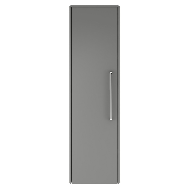 Solar Cool Grey 1400mm x 350mm Tall Wall Hung Storage Unit