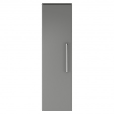 Solar Cool Grey 1400mm x 350mm Tall Wall Hung Storage Unit