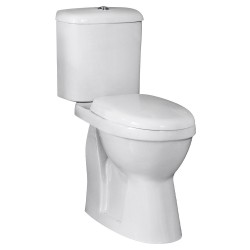 Doc M Comfort Height Toilet Pan with Cistern and Seat