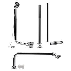 Chrome Traditional Luxury Roll Top Bath Pack