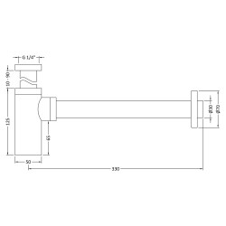 Minimalist Bottle Trap - Technical Drawing