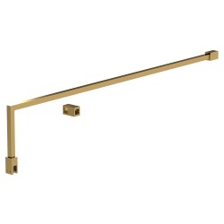 Brushed Brass Wetroom Screen Support Arm 1000mm