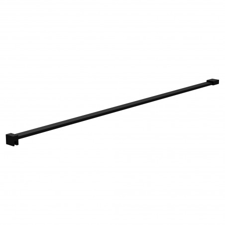 Shower Screen Flat Support Bar - Black