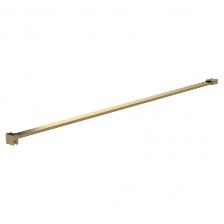 Shower Screen Flat Support Bar - Brushed Brass