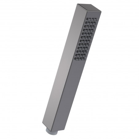 Square Minimalist Shower Handset - Brushed Pewter