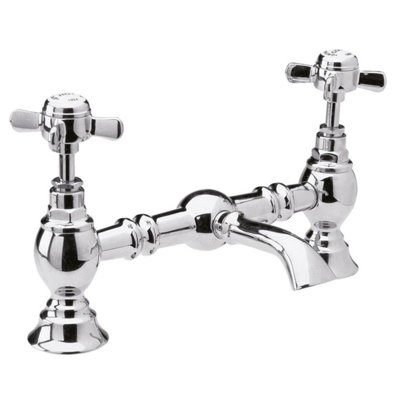 Beaumont Luxury 2-Hole Basin Mixer Tap Deck Mounted Beaumont Luxury 2-Hole Basin Mixer Tap Deck Mounted