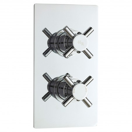 Kristal Twin Concealed Thermostatic Valve Diverter