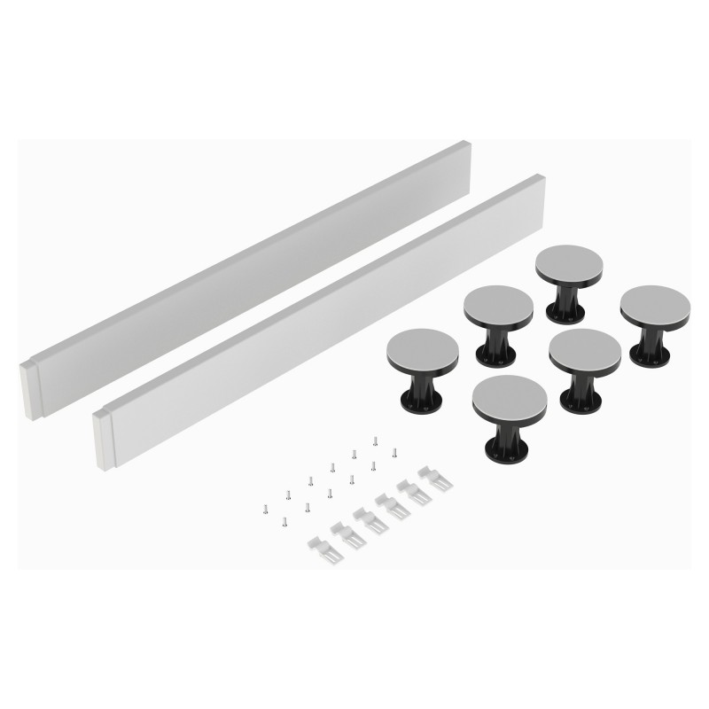 White Shower Trays Leg & Plinth Set Suitable for 700-900 Square & Rectangular Trays