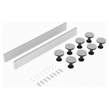 White Shower Trays Leg & Plinth Set Suitable for 1000 Square & Rectangular Trays