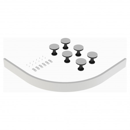 White Shower Trays Leg & Plinth Set Suitable for 700-900 Quad & Offset Trays