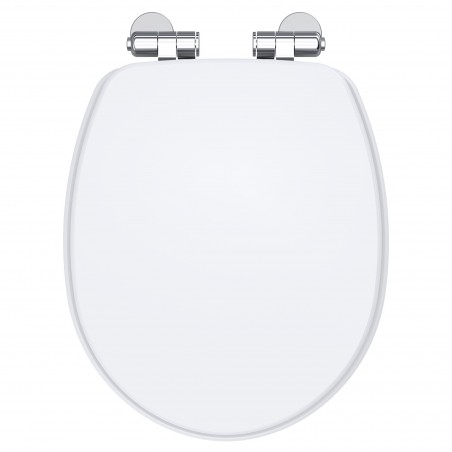 Legend Soft Close Wooden Toilet Seat - Gloss White