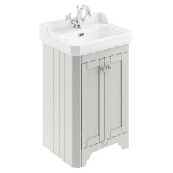 Old London 560mm 2 Door Vanity Unit and Basin with 1 Tap Hole - Timeless Sand