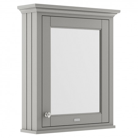 Old London Storm Grey 600mm Mirror Storage Cabinet - Storm Grey