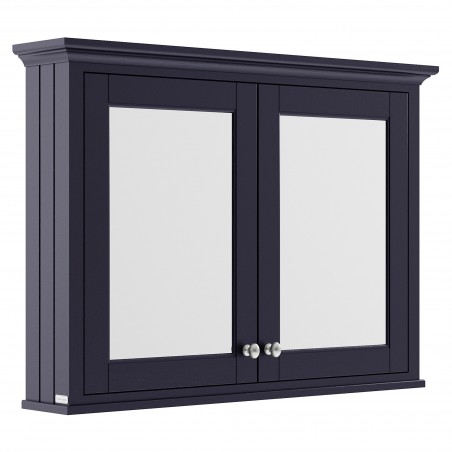 Old London Twilight Blue 1050mm 2 Door Mirror Storage Cabinet - Twilight Blue