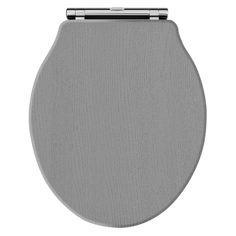 Old London Carlton Storm Grey Traditional Toilet Seat