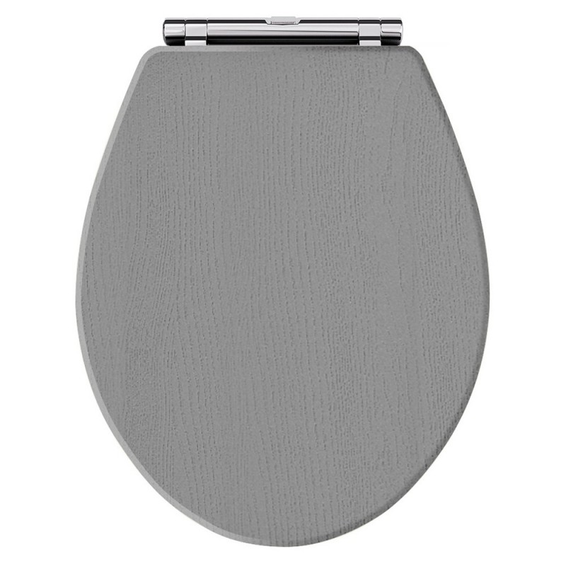 Old London Rhyther Storm Grey Traditional Toilet Seat