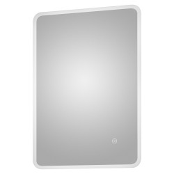 Ambient Edge Lit Rounded Frame LED Bathroom Mirror 500 x 700mm