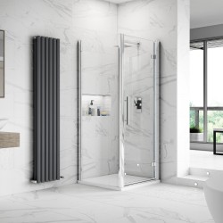 Apex Chrome 700mm Side Shower Panel