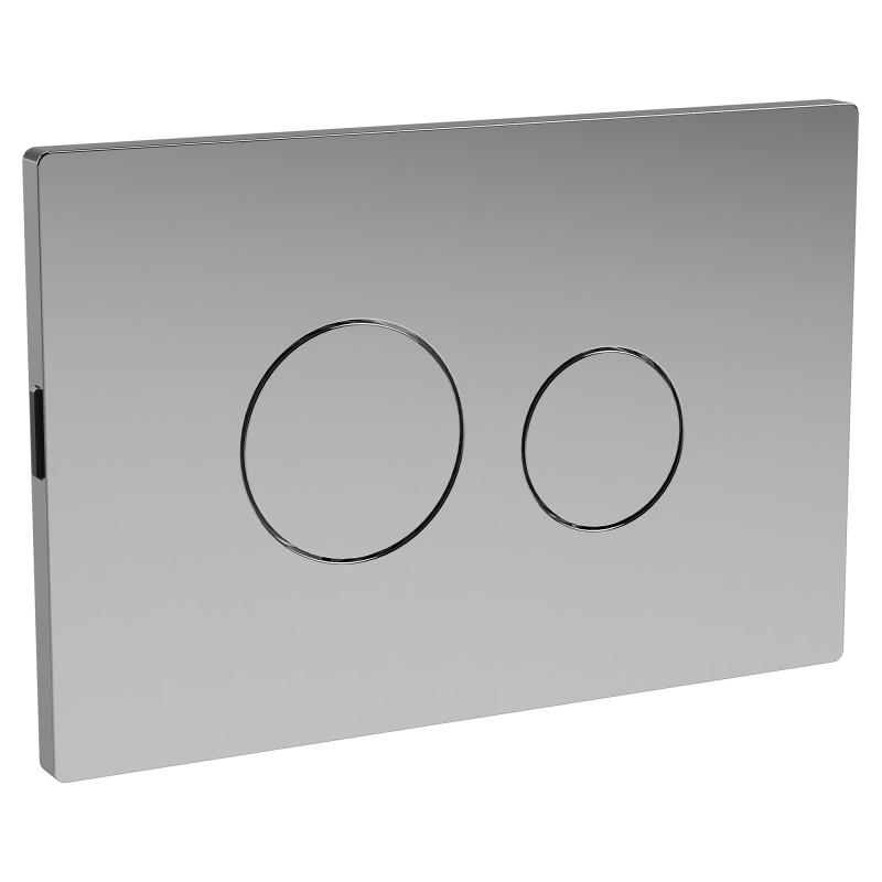 Chrome Round Flush Plate for Pneumatic Dual Flush