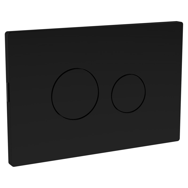 Matt Black Round Flush Plate for Pneumatic Dual Flush