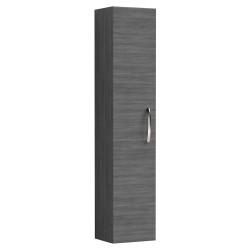 Athena Tall Unit Single Door - Anthracite Woodgrain
