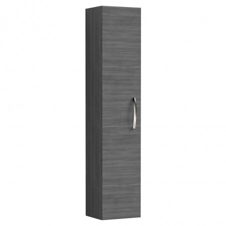 Athena Tall Unit Single Door - Anthracite Woodgrain