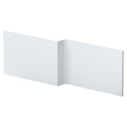 1700mm Square Shower Front Bath Panel - Satin White