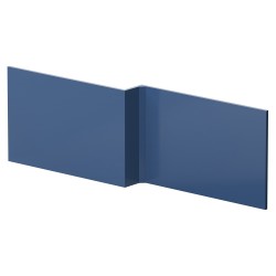 1700mm Square Shower Front Bath Panel - Satin Blue