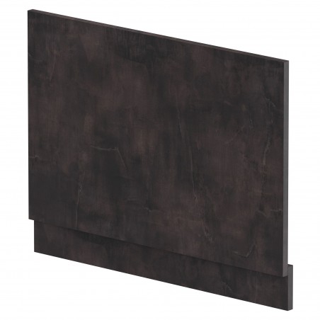 Havana Straight Bath End Panel and Plinth 560mm H x 750mm W - Metallic Slate