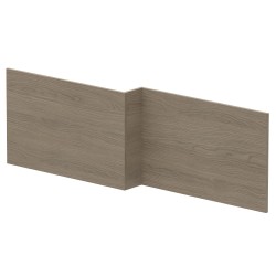 1700mm Square Shower Front Bath Panel - Solace Oak