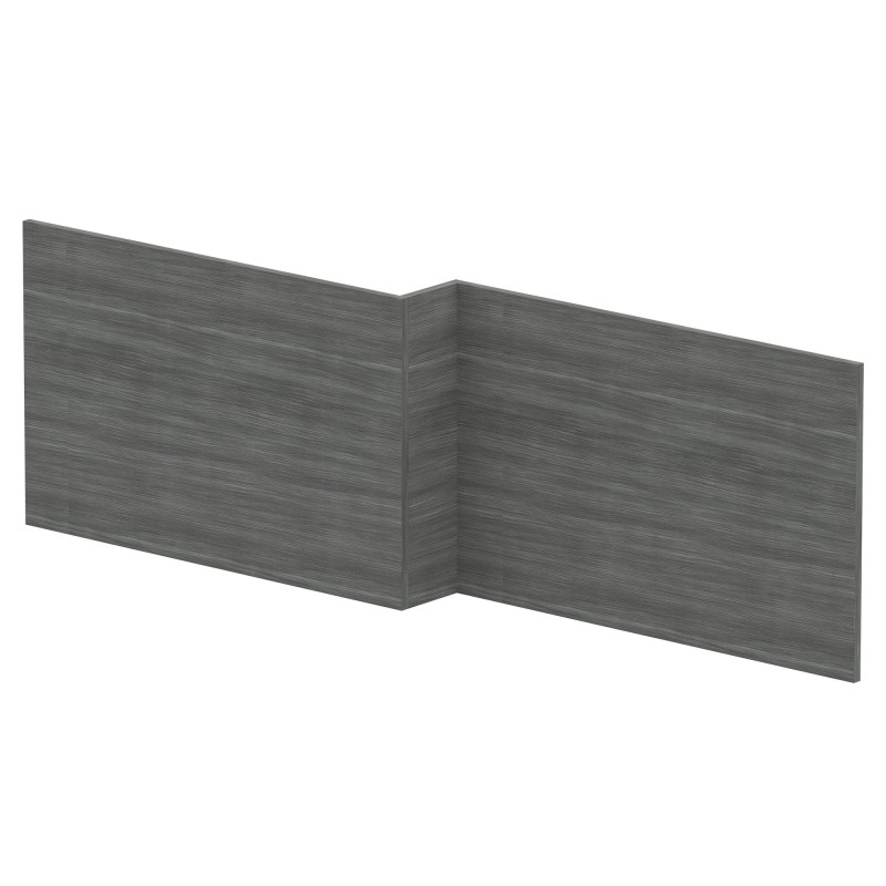 Anthracite Woodgrain 1700mm Two Piece Front Bath Panel & Plinth