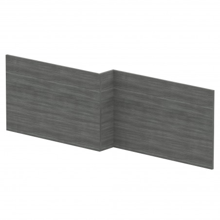 Anthracite Woodgrain 1700mm Two Piece Front Bath Panel & Plinth