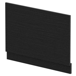 800mm End Bath Panel - Charcoal Black Woodgrain